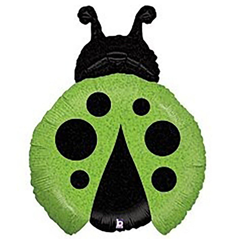 Foil Balloon Green Ladybug 27 Inch