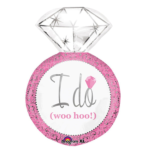 Wedding Ring Foil Balloon 27 Inch