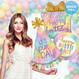 Foil Balloon Birthday Present Opal