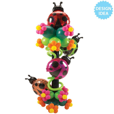 Orange Ladybug Foil Balloon