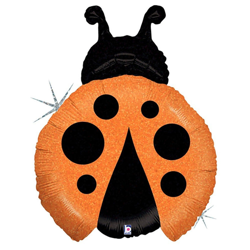 Orange Ladybug Foil Balloon