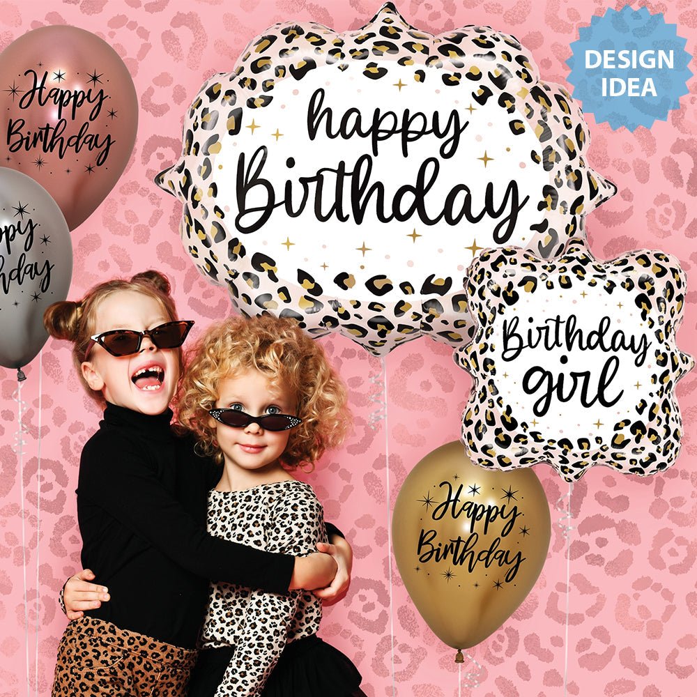 Foil Balloon Leopard Birthday