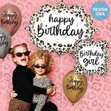Foil Balloon Leopard Birthday