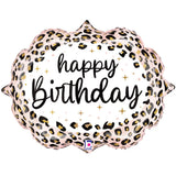 Foil Balloon Leopard Birthday