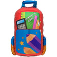 Foil Balloon School Is Cool Backpack Red