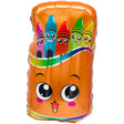 Foil Balloon Smiling Crayon Box