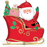 Foil Balloon Starry Night Santa 27 Inch