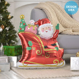 Foil Balloon Starry Night Santa 27 Inch