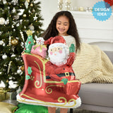 Foil Balloon Starry Night Santa 27 Inch