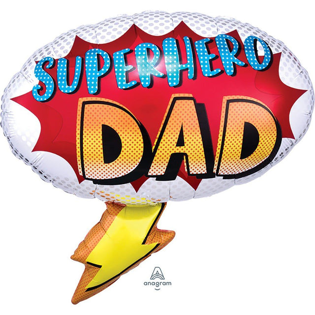 Foil Balloon Superhero Dad 27 Inch