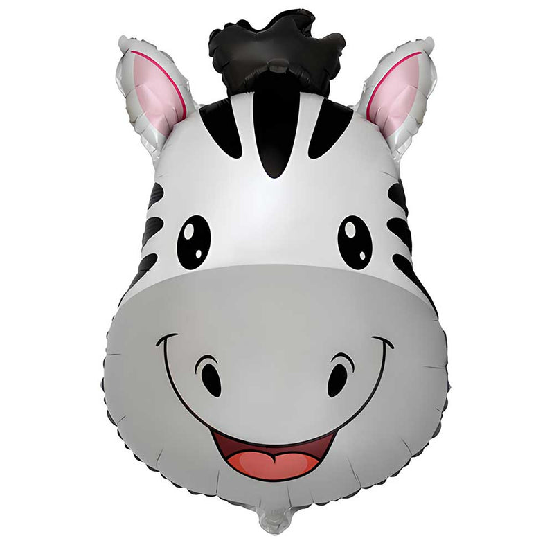 Zebra Head Foil Balloon
