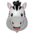 Zebra Head Foil Balloon