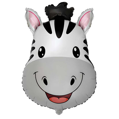 Zebra Head Foil Balloon