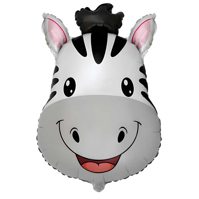 Zebra Head Foil Balloon