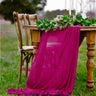Extra Long Chiffon Wedding Table Runner Polyester Chiffon Fabric - 27" Wide, Sheer, Serged Edge (1 Runner)
