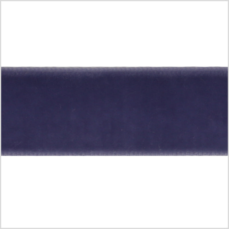 Single Faced Velvet Ribbon Made in Italy - 7/8" - Purple Gray - Sabine Collection