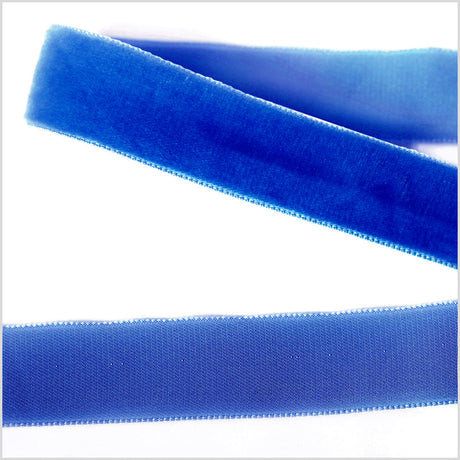 Single Faced Velvet Ribbon Made in Italy - 7/8" - Royal - Sabine Collection
