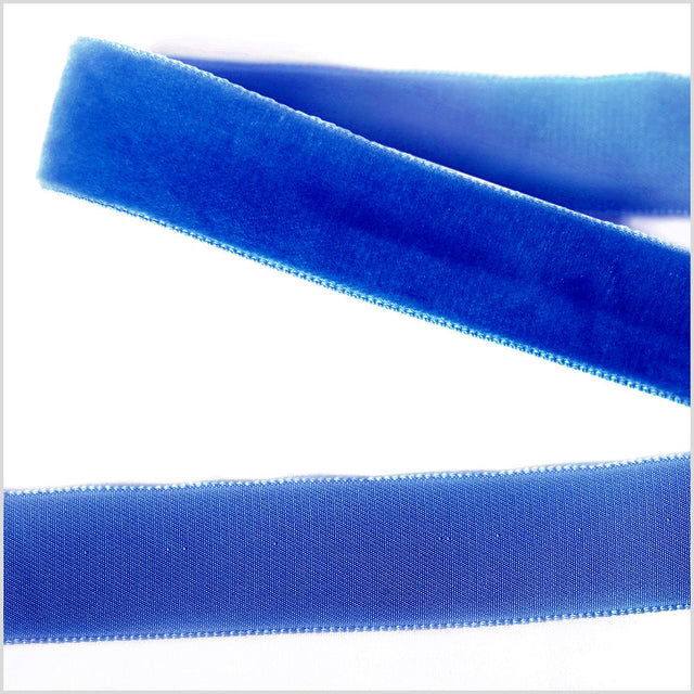 Single Faced Velvet Ribbon Made in Italy - 7/8" - Royal - Sabine Collection