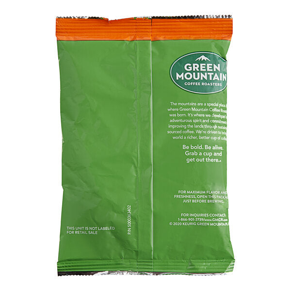 Green Mountain Coffee Roasters Decaf Vermont Country Blend Coffee Packet 2.2 oz. - 50/Case