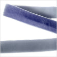Single Faced Velvet Ribbon Made in Italy - 7/8" - Amparo Blue - Sabine Collection