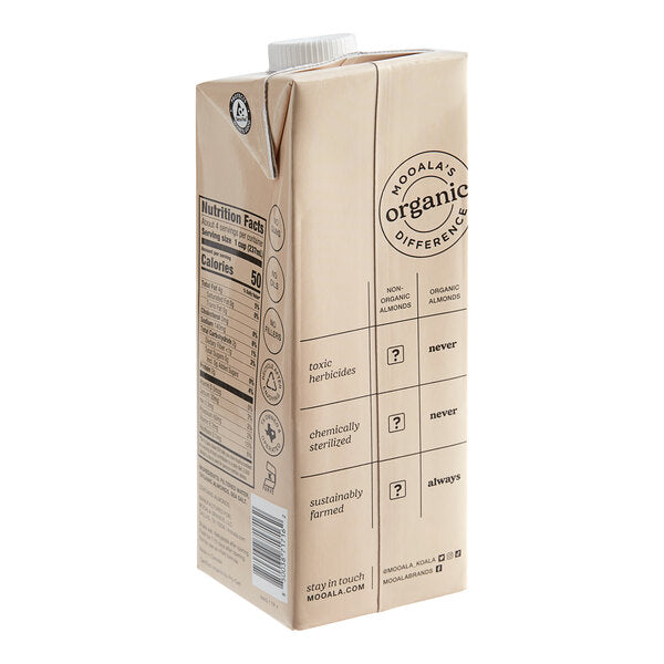 Mooala Organic Simple Almond Milk 32 fl. oz. - 6/Case