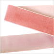 Single Faced Velvet Ribbon Made in Italy - 1.5" - Coral - Sabine Collection