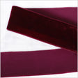 Single Faced Velvet Ribbon Made in Italy - 1.5" - Wine - Sabine Collection