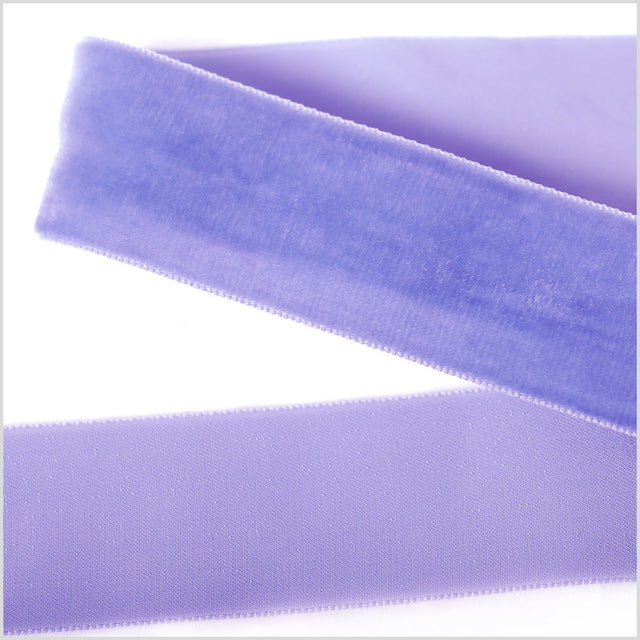 Single Faced Velvet Ribbon Made in Italy - 1.5" - Light Lilac - Sabine Collection