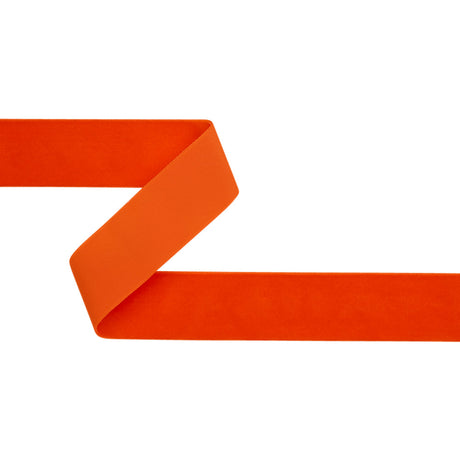 Single Faced Velvet Ribbon Made in Italy - 1.5" - Bright Orange - Sabine Collection