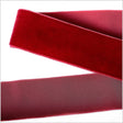 Single Faced Velvet Ribbon Made in Italy - 1.5" - Scarlet - Sabine Collection