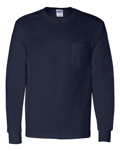 Gildan® Classic Fit Long Sleeve Crewneck Pocket T-Shirt