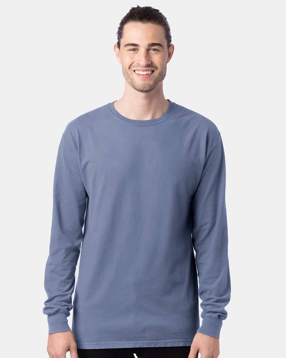 ComfortWash by Hanes® Garment-Dyed Long Sleeve Crewneck T-Shirt