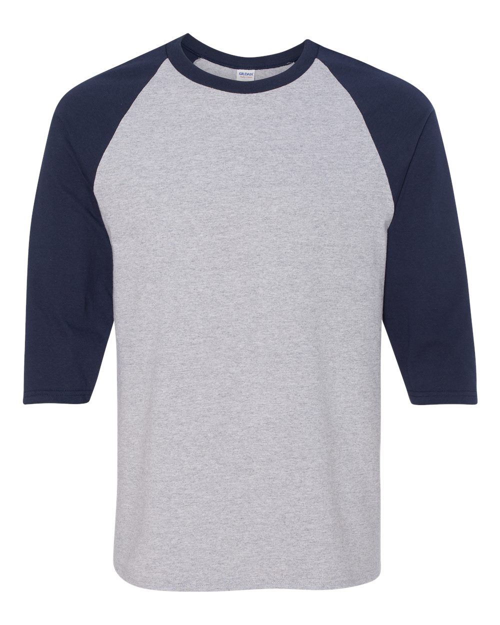 Gildan® Heavy Cotton Raglan Crewneck Three-Quarter Sleeve T-Shirt