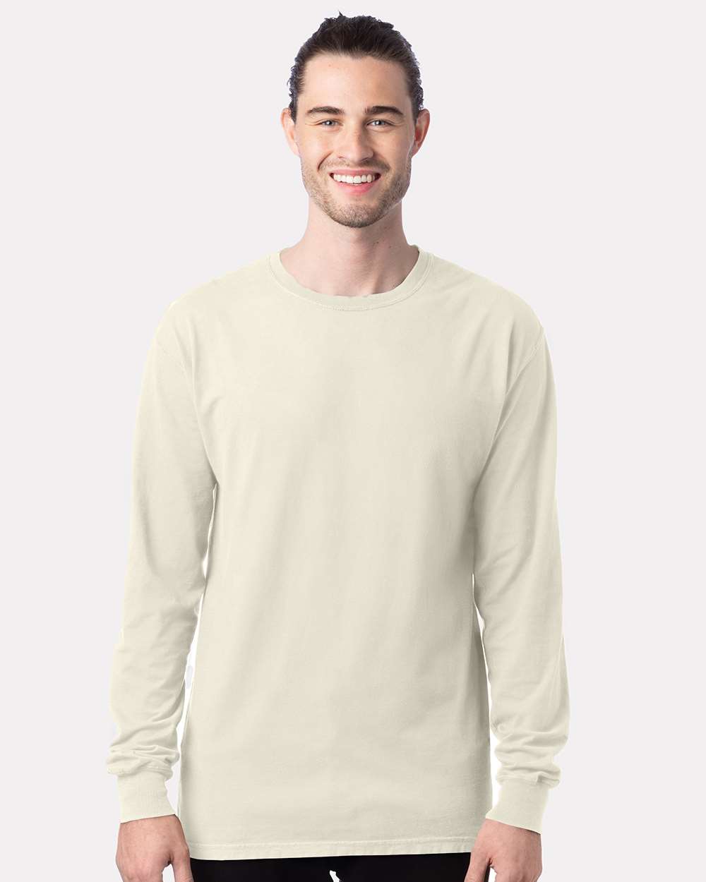 ComfortWash by Hanes® Garment-Dyed Long Sleeve Crewneck T-Shirt