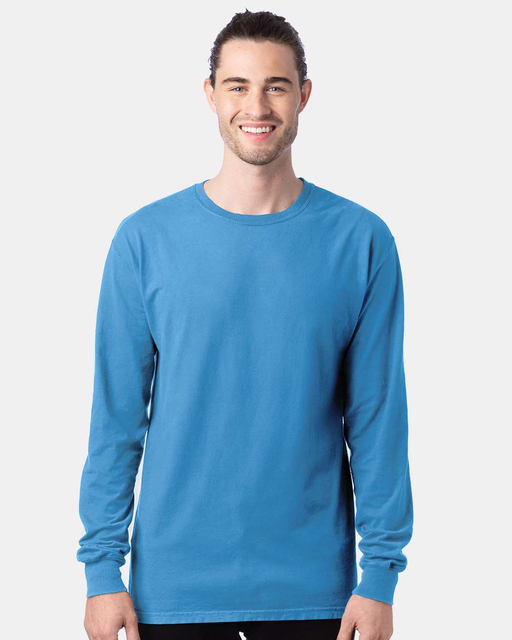 ComfortWash by Hanes® Garment-Dyed Long Sleeve Crewneck T-Shirt