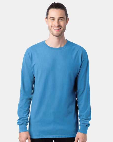 ComfortWash by Hanes® Garment-Dyed Long Sleeve Crewneck T-Shirt