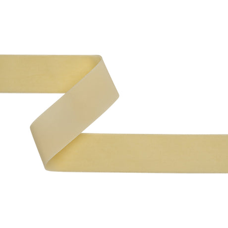 Single Faced Velvet Ribbon Made in Italy - 1.5" - Ivory - Sabine Collection