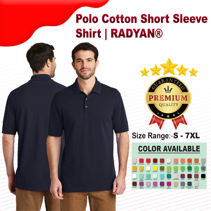 পোলো সুতির ছোট হাতা শার্ট | RADYAN®
