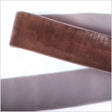 Single Faced Velvet Ribbon Made in Italy - 1.5" - Light Brown - Sabine Collection