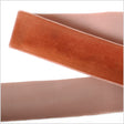 Single Faced Velvet Ribbon Made in Italy - 1.5" - Tan - Sabine Collection