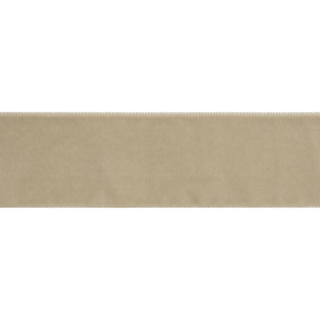 Single Faced Velvet Ribbon Made in Italy - 1.5" - Silver - Sabine Collection
