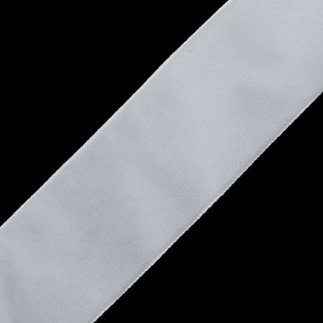 Single Faced Velvet Ribbon Made in Italy - 1.5" - White - Sabine Collection