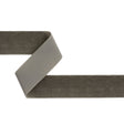 Single Faced Velvet Ribbon Made in Italy - 1.5" - Gray - Sabine Collection