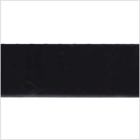 Single Faced Velvet Ribbon Made in Italy - 1.5" - Dark Gray - Sabine Collection