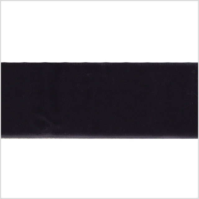 Single Faced Velvet Ribbon Made in Italy - 1.5" - Dark Gray - Sabine Collection