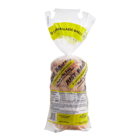 Just Bagels Authentic New York Jalapeno Cheddar Bagel 4 oz. - 48/Case