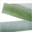 Single Faced Velvet Ribbon Made in Italy - 1.5" - Light Green - Sabine Collection