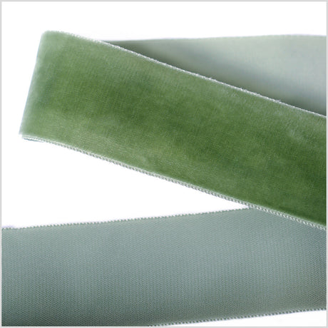 Single Faced Velvet Ribbon Made in Italy - 1.5" - Willow - Sabine Collection