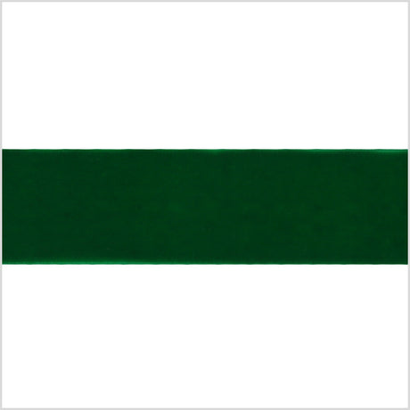 Single Faced Velvet Ribbon Made in Italy - 1.5" - Emerald - Sabine Collection