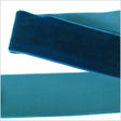 Single Faced Velvet Ribbon Made in Italy - 1.5" - Midnight Green - Sabine Collection